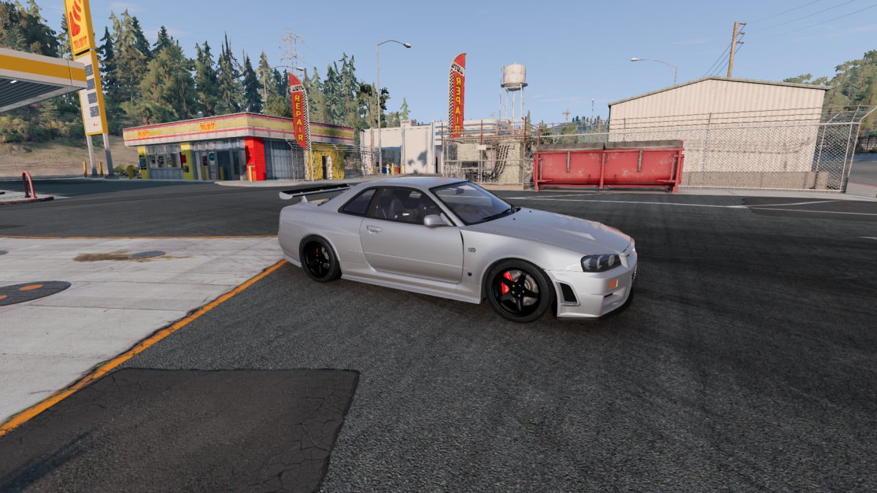 R34 Edited (CUSTOM SOUND, GUNSHOT BACKFIRE, INSANE TURBO FLUTTER, WORKING RADIO)